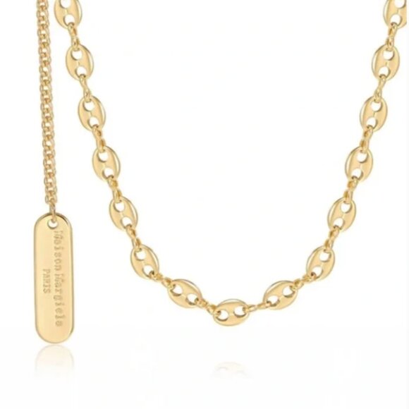 Maison Margiela Paris collection 14k gold chain link necklace - Picture 2 of 9